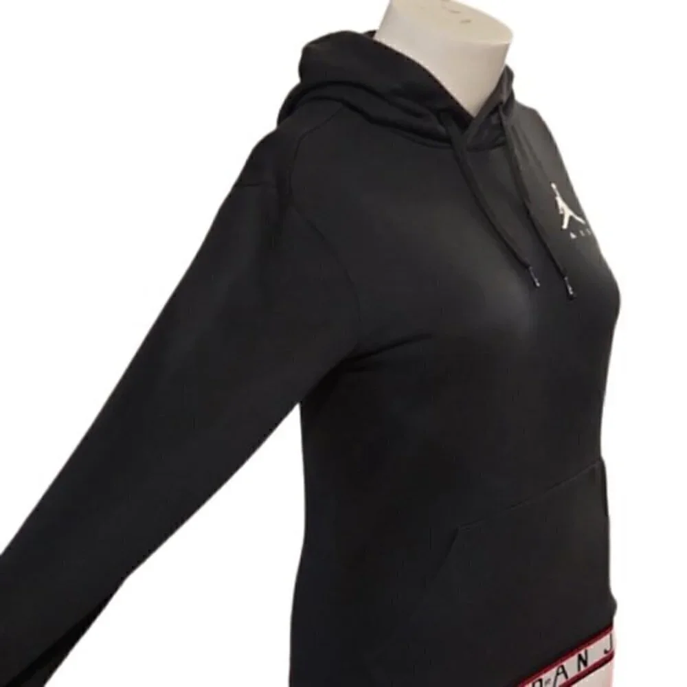 [Air Jordan] Black, White & Red Hoodie - Size S